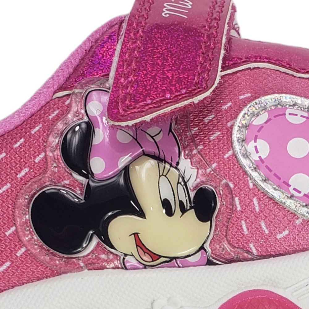 Disney Girls' Minnie Mouse Shoes LED Light Up Shoes Pink Size 8 (16 Cent) New - Picture 13 of 16